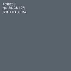 #59626B - Shuttle Gray Color Image